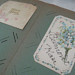 Antique Post Card Holder Album With 7 Post Cards