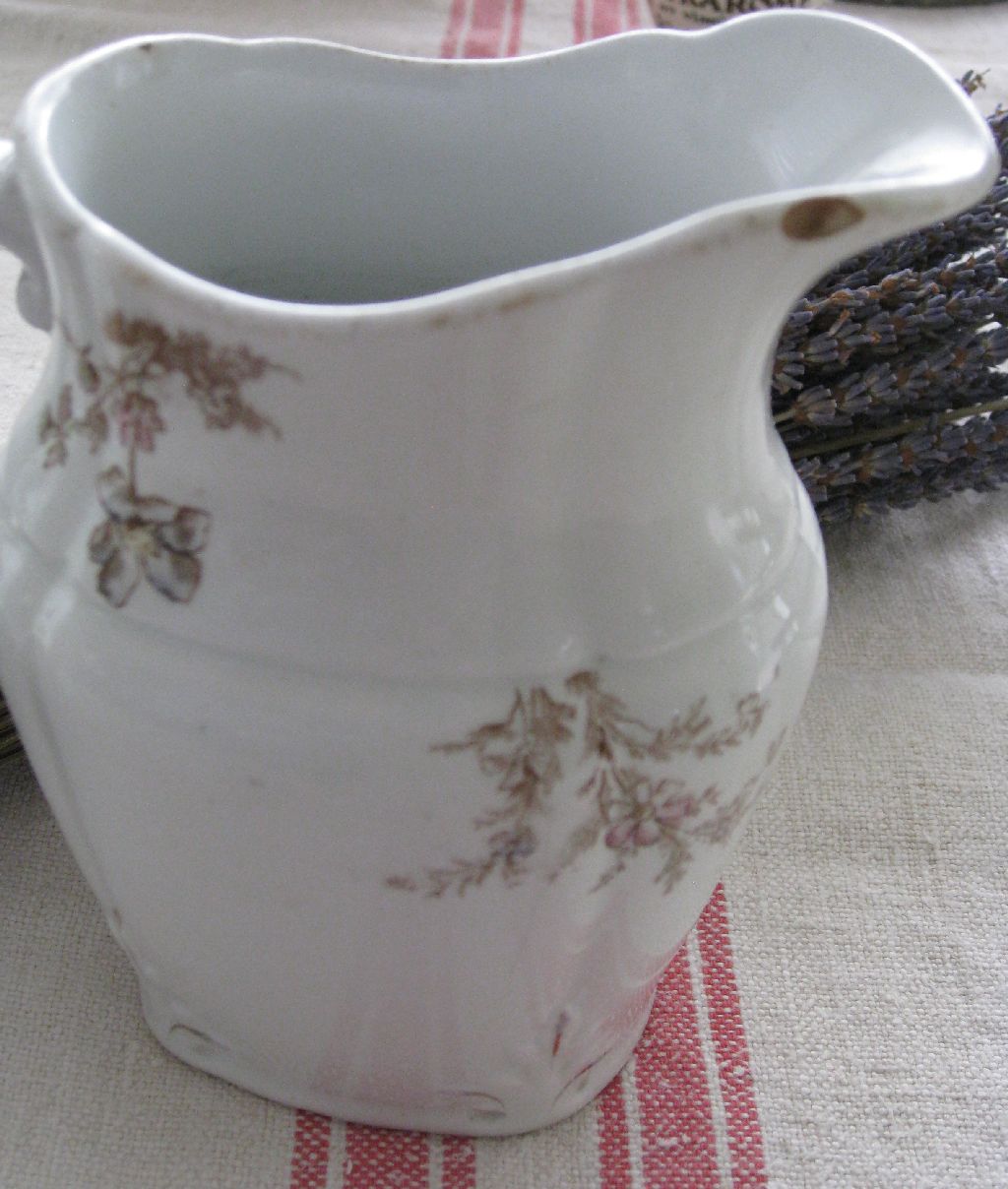 Vintage Milk Pitcher White Ironstone J&g Meakin on Luulla